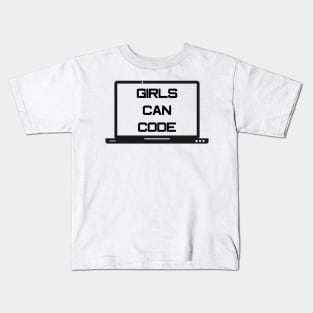 Girls Can Code Kids T-Shirt